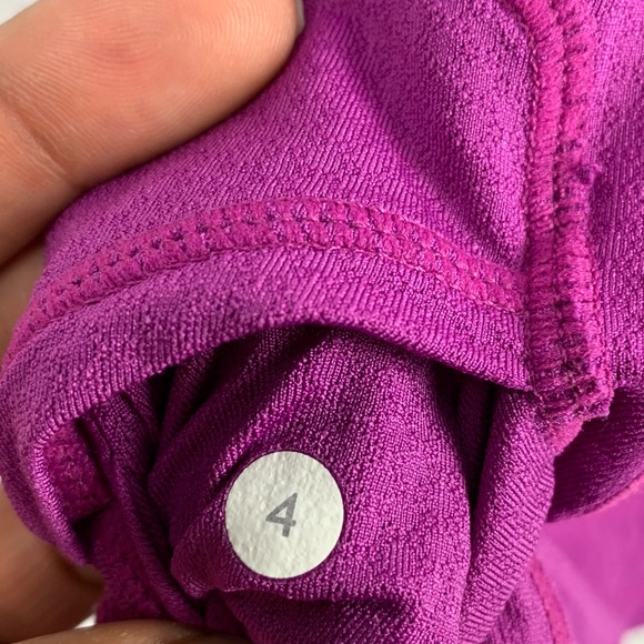 Lululemon Fuchsia Pink Drawstring Tank Top Sz 4 - Picture 6 of 6